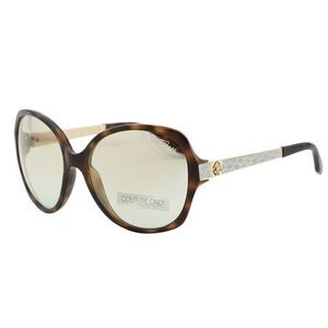 New Roberto Cavalli Women Oversized Havana Brown Snake Sunglasses RC649S-52L